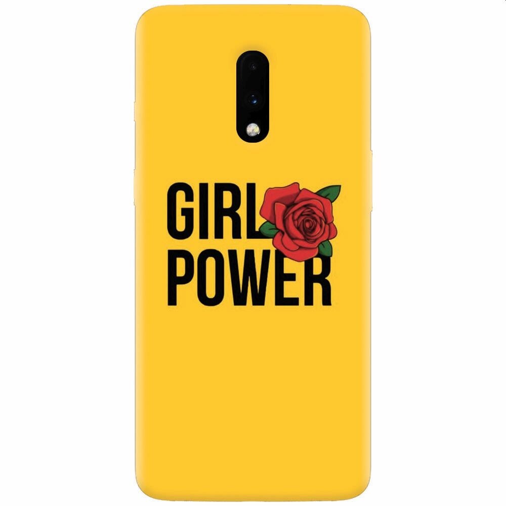 Husa silicon pentru OnePlus 7, Girl Power
