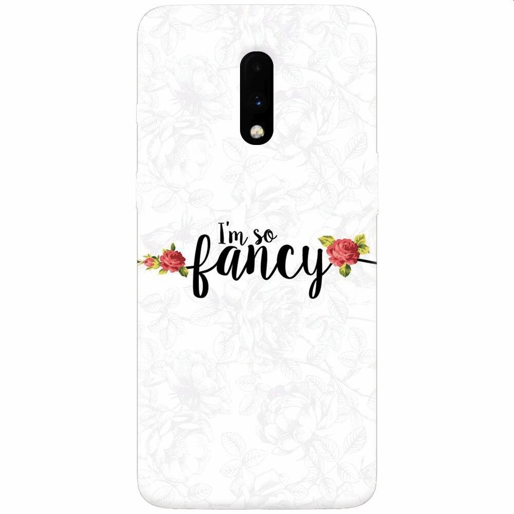 Husa silicon pentru OnePlus 7, Im So Fancy Floral