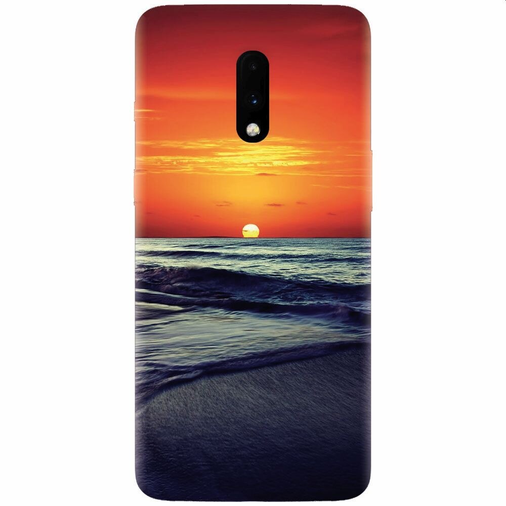 Husa silicon pentru OnePlus 7, Ocean Sunset