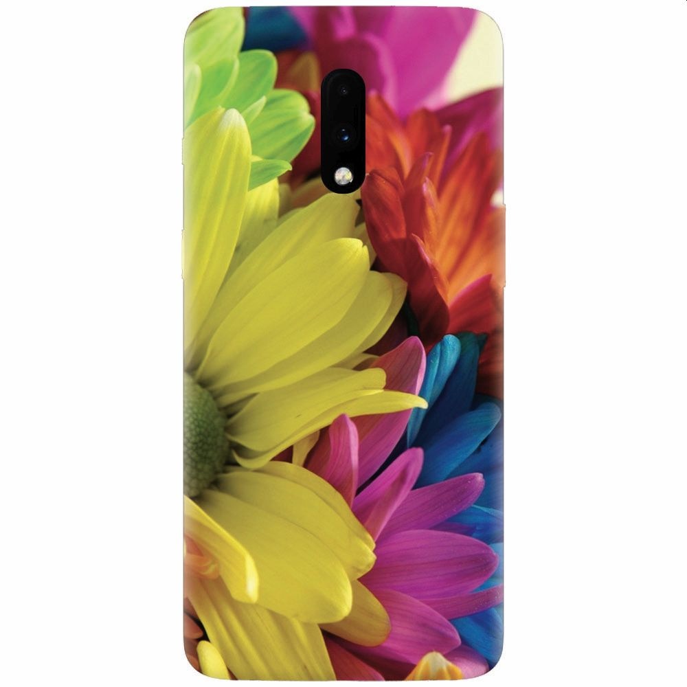 Husa silicon pentru OnePlus 7, Flower