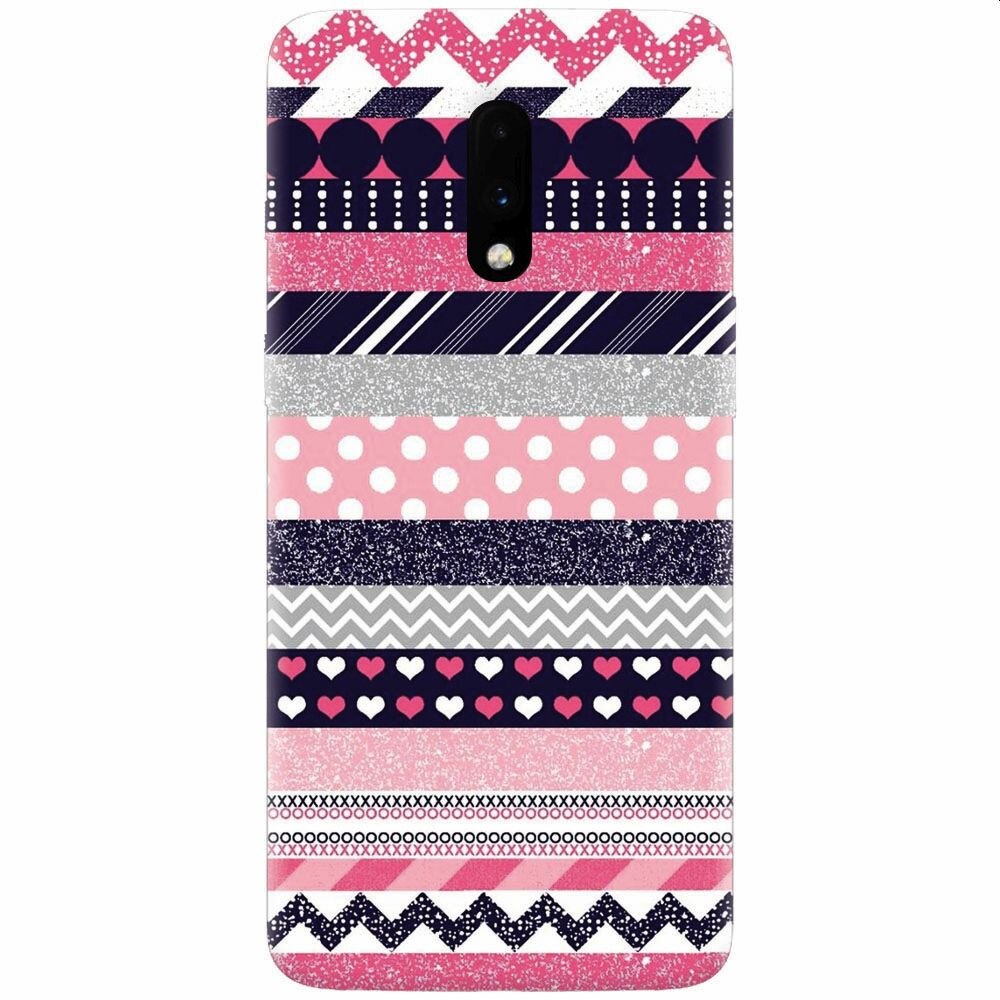 Husa silicon pentru OnePlus 7, Love Pattern