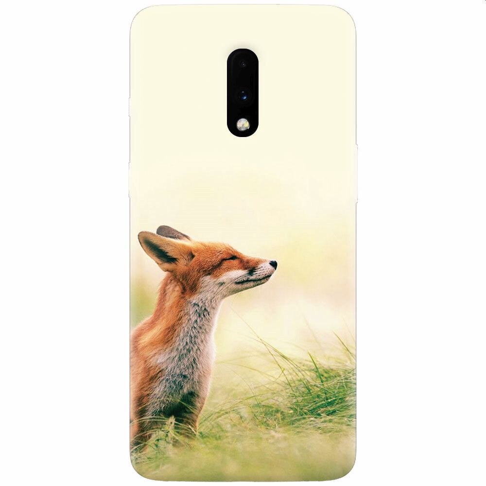 Husa silicon pentru OnePlus 7, Fox Scenting Breeze