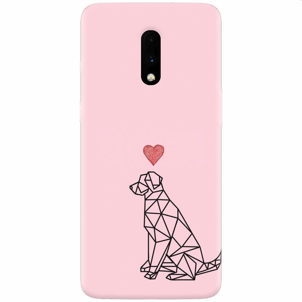 Husa silicon pentru OnePlus 7, Love Dog