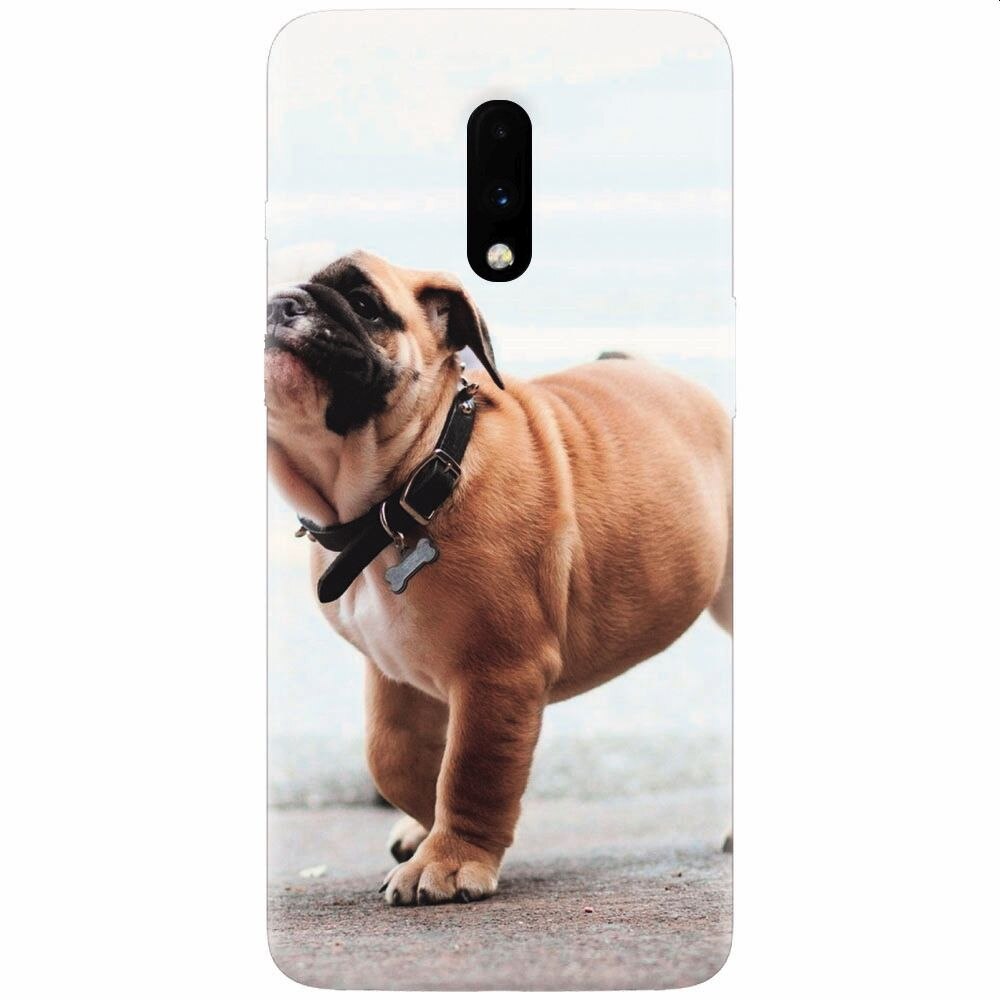 Husa silicon pentru OnePlus 7, Little Dog Puppy Animal