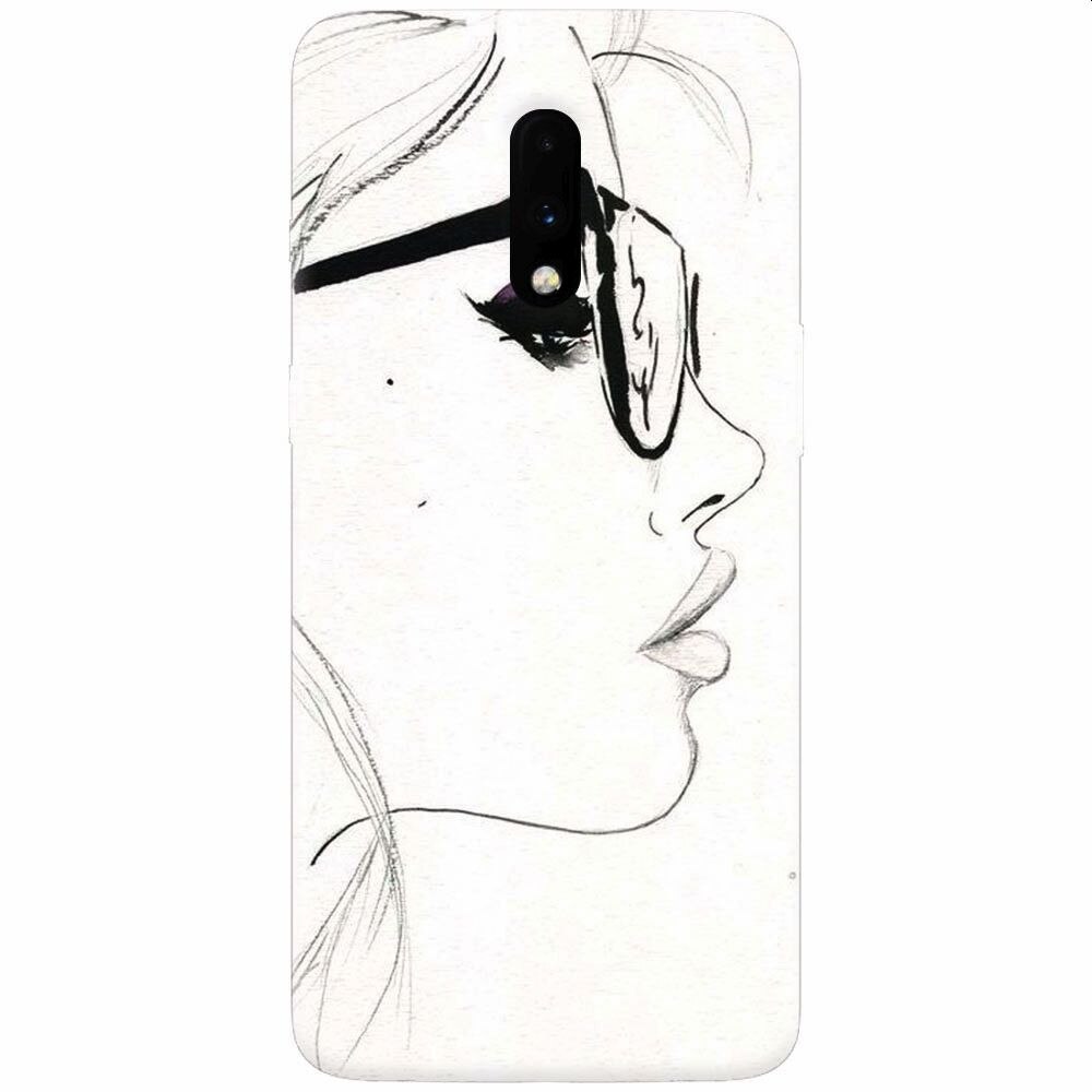 Husa silicon pentru OnePlus 7, Girl Face