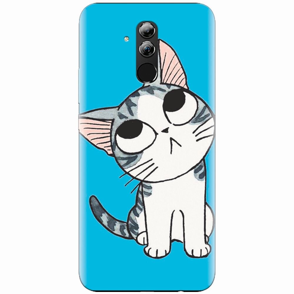 Husa silicon pentru Huawei Mate 20 Lite, Cat Lovely Cartoon