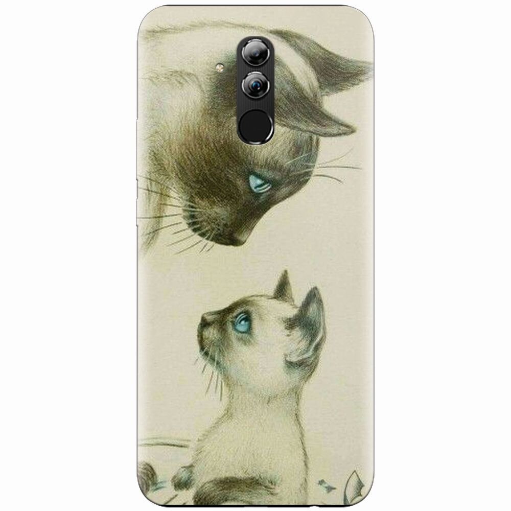 Husa silicon pentru Huawei Mate 20 Lite, Little Cat