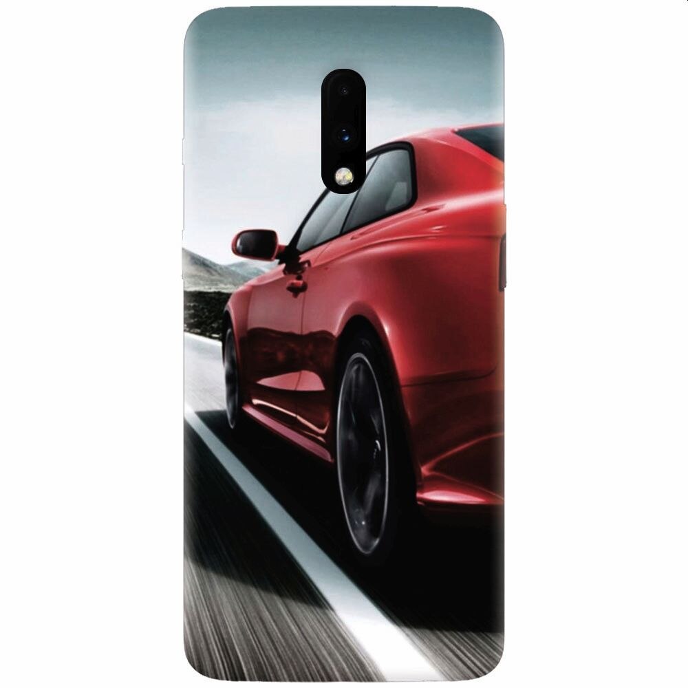 Husa silicon pentru OnePlus 7, Car On Road