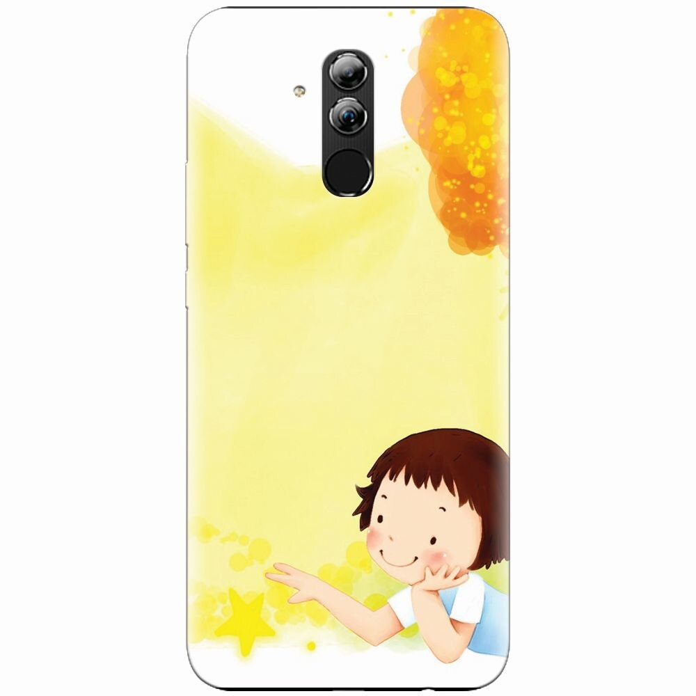 Husa silicon pentru Huawei Mate 20 Lite, Child Autumn Paint Hd