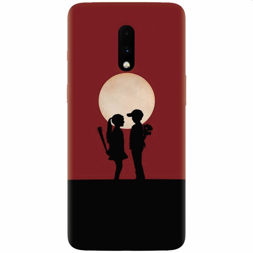 Husa silicon pentru OnePlus 7, Boy Girl Love Story