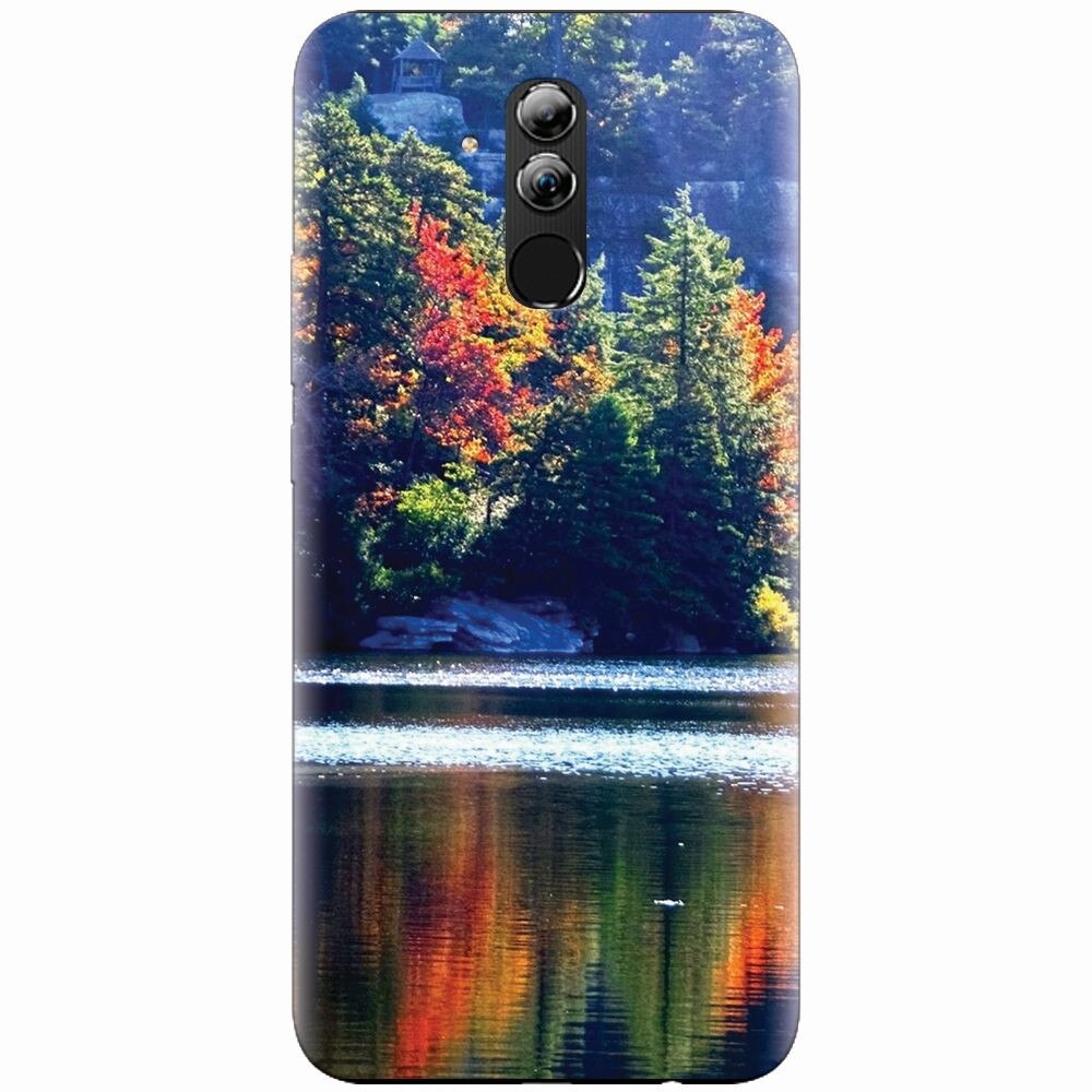 Husa silicon pentru Huawei Mate 20 Lite, Lake Minnewaska Autumn