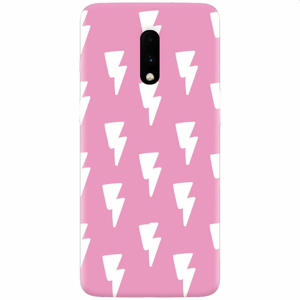 Husa silicon pentru OnePlus 7, Electric Pink