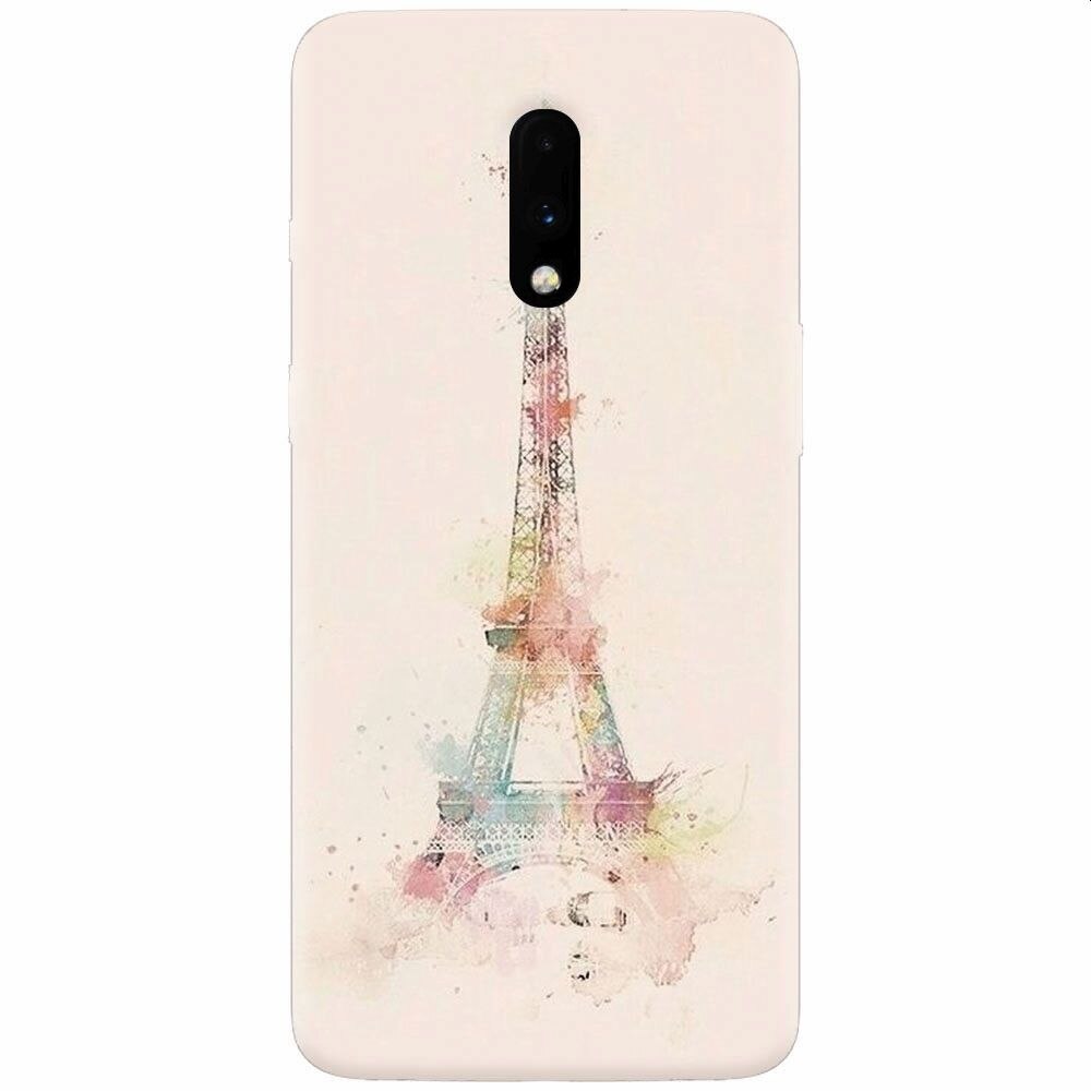Husa silicon pentru OnePlus 7, Eiffel Tower 001