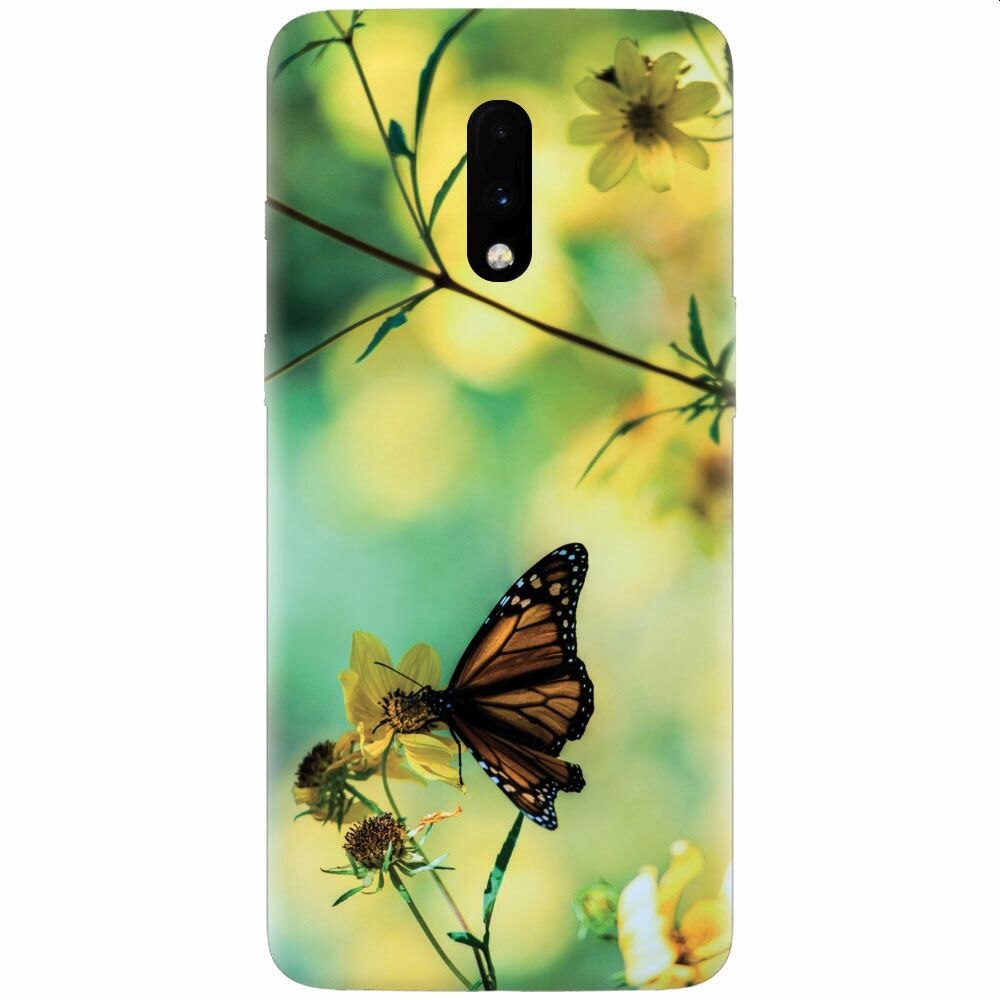 Husa silicon pentru OnePlus 7, Butterfly