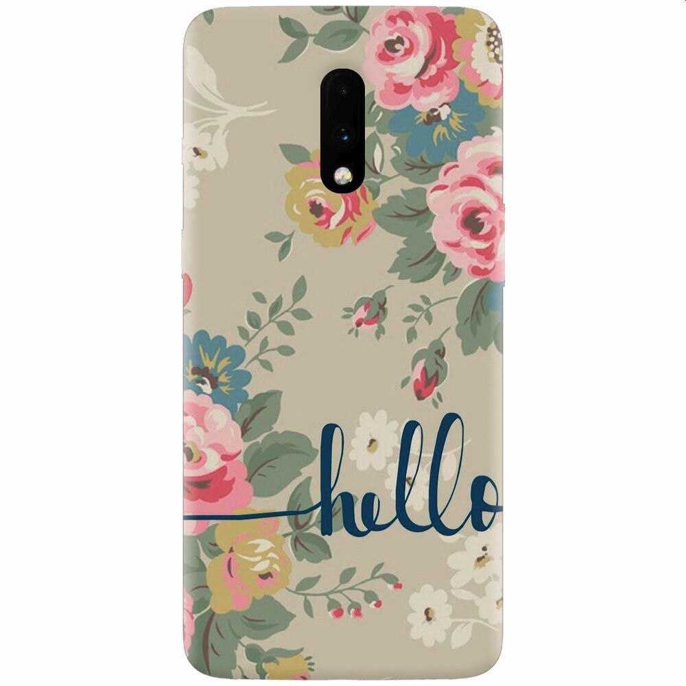Husa silicon pentru OnePlus 7, Cute Flower Phone