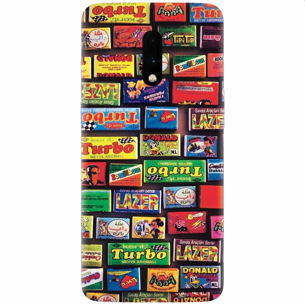 Husa silicon pentru OnePlus 7, Chewing Gum Turbo