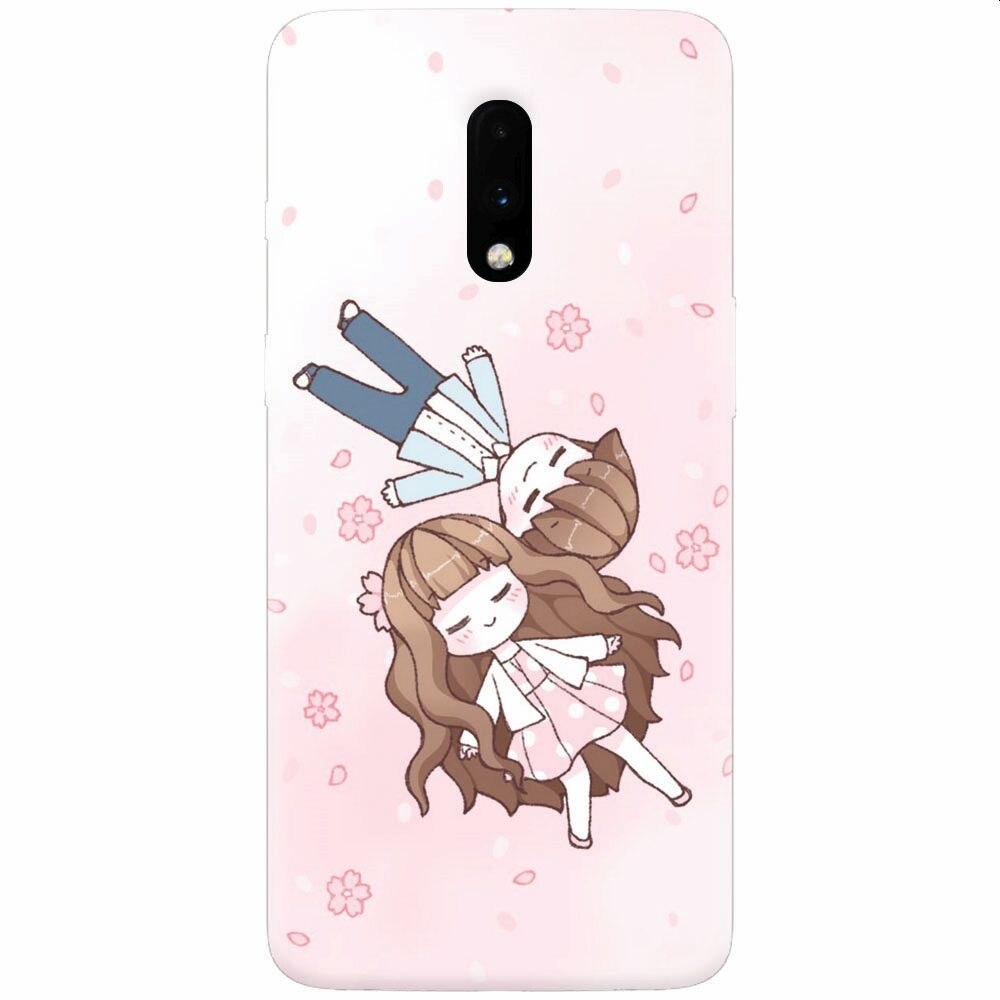 Husa silicon pentru OnePlus 7, Cute Couple