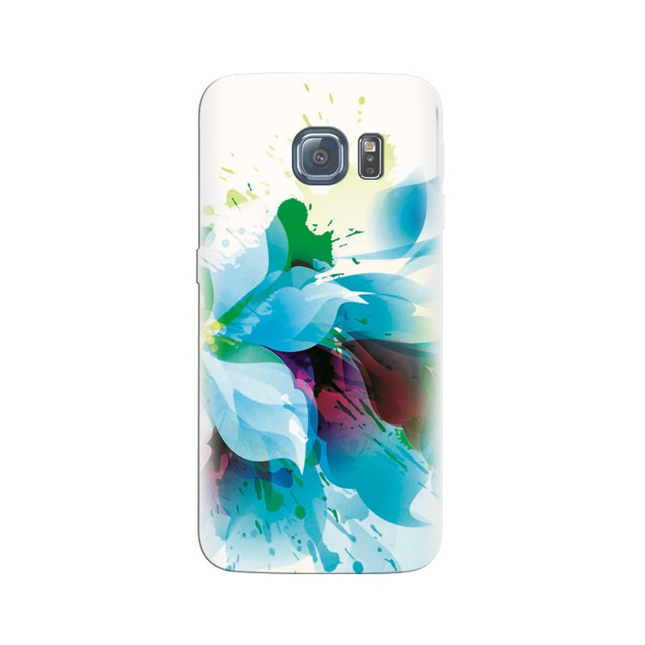 Husa din silicon compatibila cu Samsung Galaxy S6 - model Artistic Flower