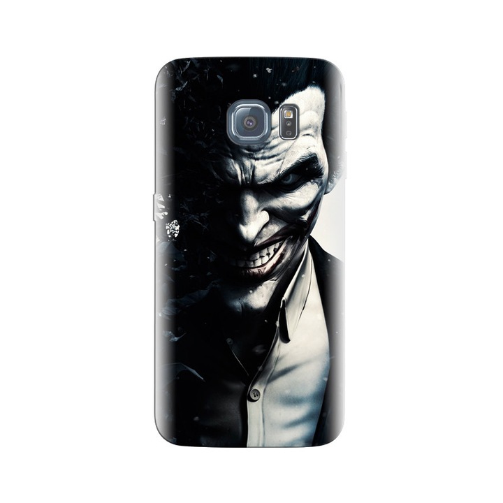 Силиконов кейс, съвместим с Samsung Galaxy S6 Edge - модел Arkham Joker