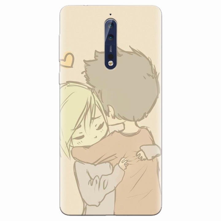 Силиконов кейс за Nokia 8, Couple Hug