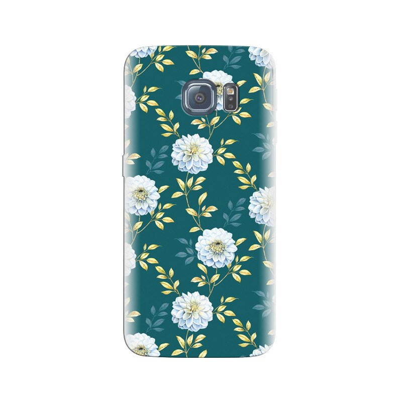 Husa Samsung S6 Edge Animated White Flower