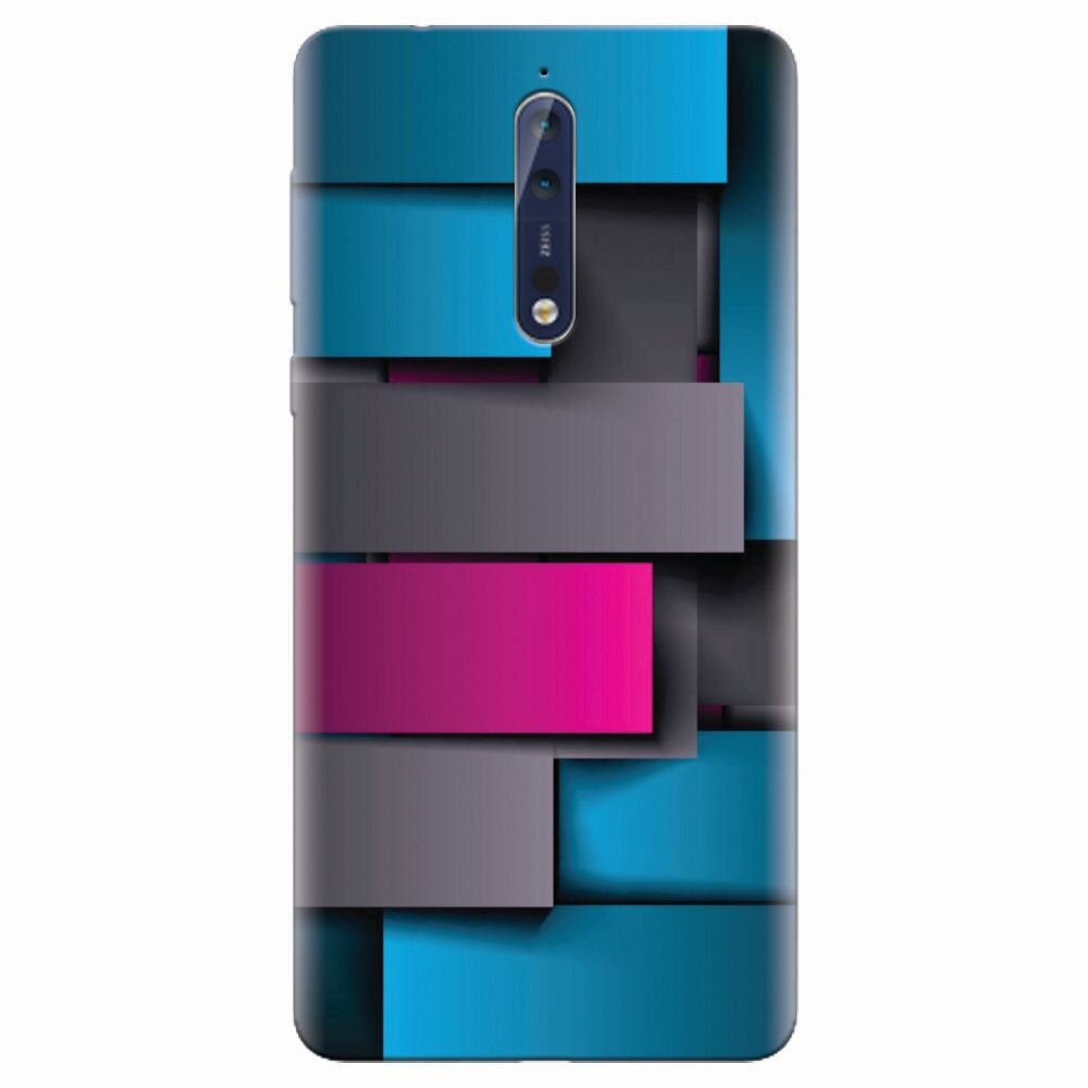 Husa silicon pentru Nokia 8, Cool Abstract