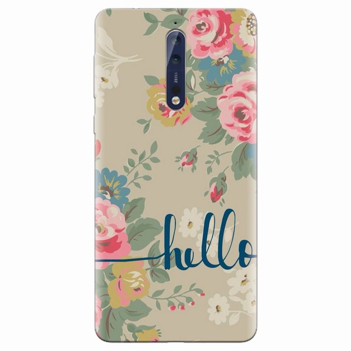 Силиконов кейс за телефон Nokia 8, Cute Flower Phone