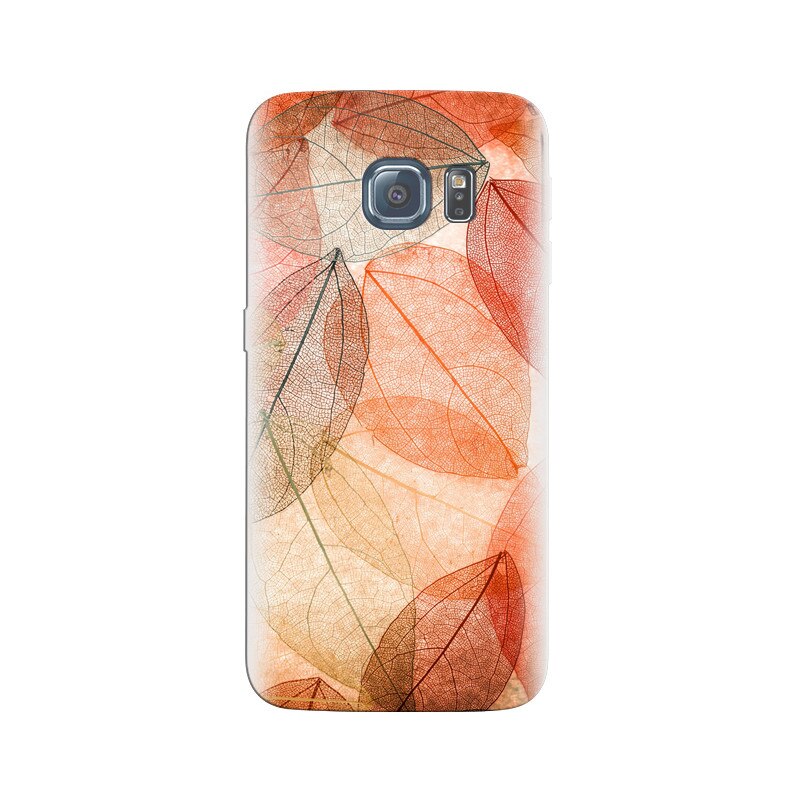 Husa Samsung S6 Edge Autumn Leaves Transparent Abstract