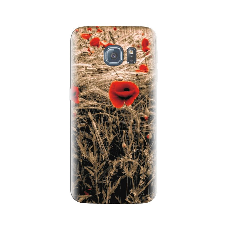Husa Samsung S6 Animated Orange Flower Background