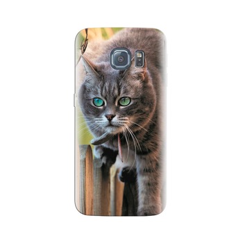 Husa Samsung S6 Edge Animal Beautiful Cat Husa Samsung S6 Edge Animal Beautiful Cat