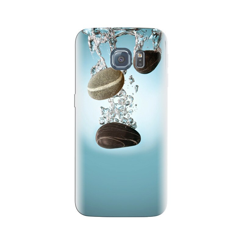 Husa Samsung S6 Black Pebbles Water Splash