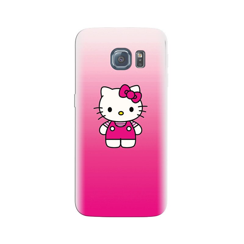 Husa Samsung S6 Cute Pink Catty Background