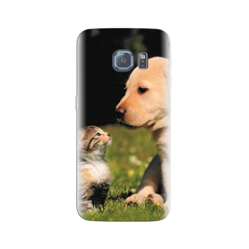 Husa Samsung S7 Edge Cute Cat And Puppy Dog Animal S