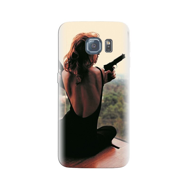 Husa Samsung S6 Dangerous Girl With Gun High Resolutions