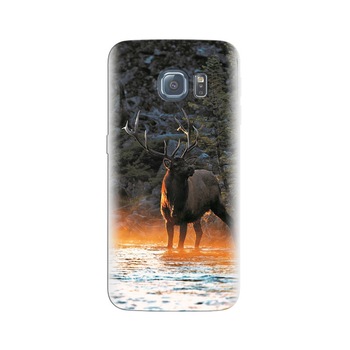 Husa Samsung S6 Deer Animal At Rivers 750 X 133 Husa Samsung S6 Deer Animal At Rivers 750 X 133