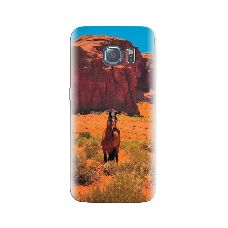 Husa Samsung S6 Edge Desert Horse Animal