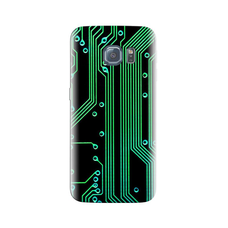 Husa Samsung S6 Electronic Circuit Green Black