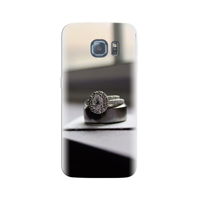 Husa Samsung S7 Edge Diamond Ring Black And White