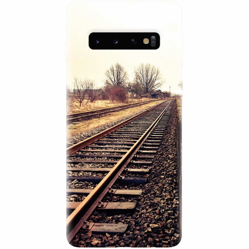 Husa silicon pentru Samsung Galaxy S10, Railroad