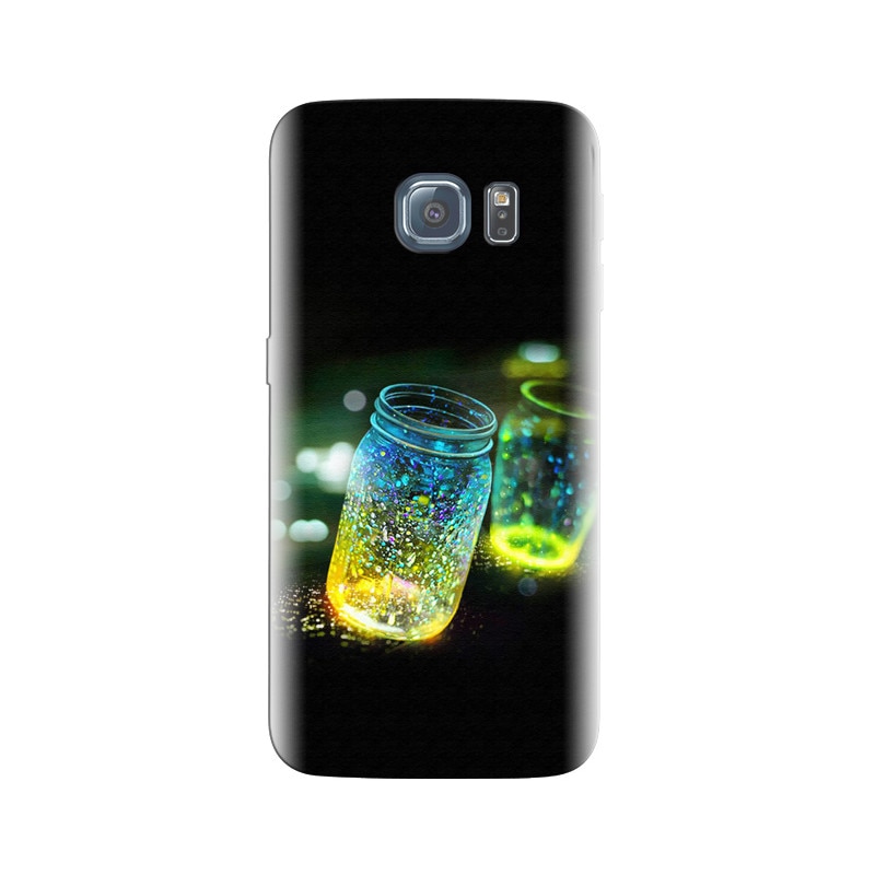 Husa Samsung S6 Fantasy Light Jars Black Background