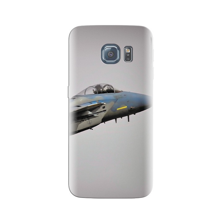 Силиконов калъф за Samsung Galaxy S6 Edge - модел Eagle Fighter Plane Of Military Hqs