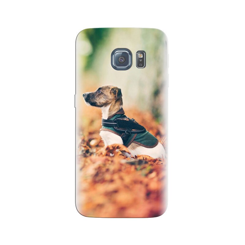 Husa Samsung S6 Edge Dog Autumn Leaves