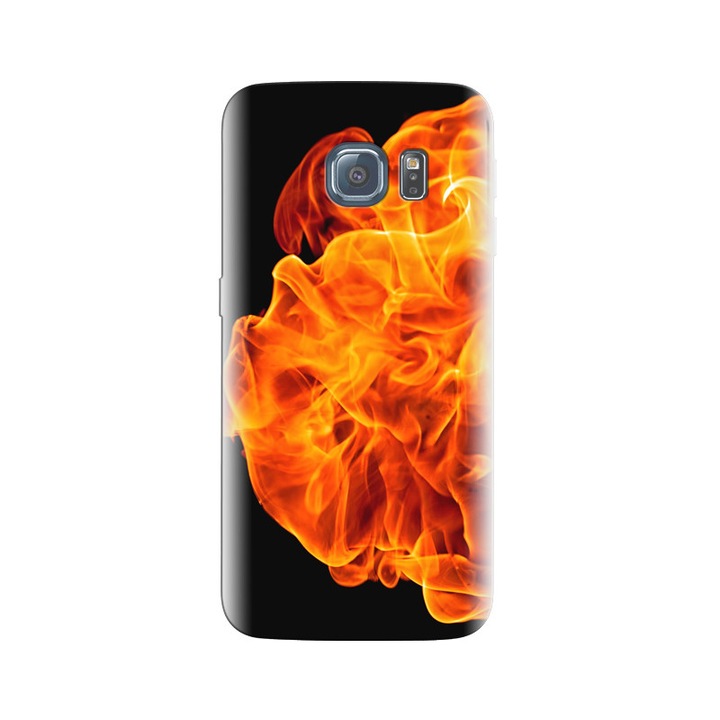 Силиконов кейс, съвместим с модел Samsung Galaxy S6 Edge - Fire 1