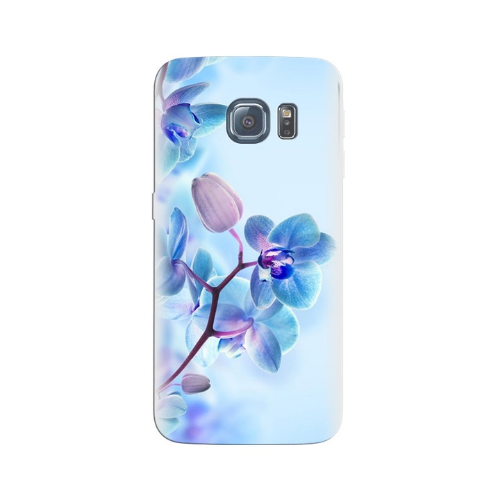 Husa din silicon compatibila cu Samsung Galaxy S6 - model Flower 001