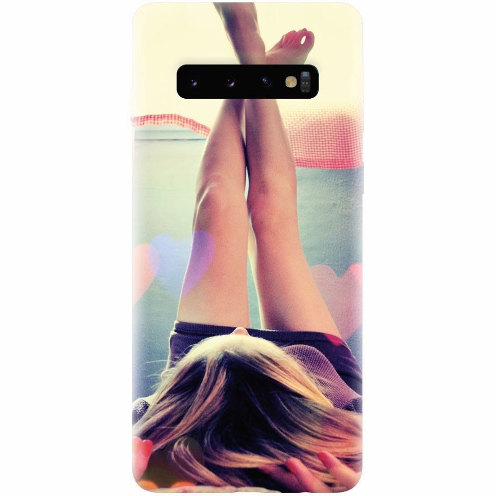 Husa silicon pentru Samsung Galaxy S10 Plus, Relax Girl
