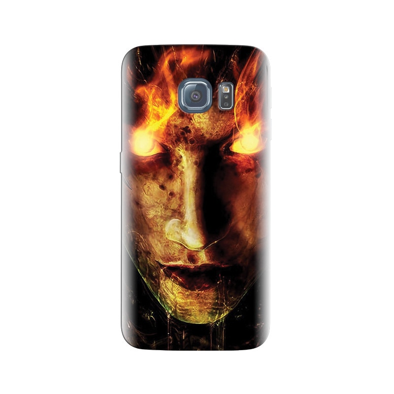 Husa Samsung S6 Edge Fire Demon Glowing Eyes Halloween