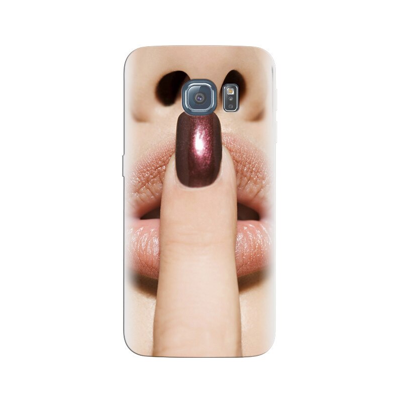 Husa Samsung S6 Edge Finger Purple Nailpolish Girl Lips