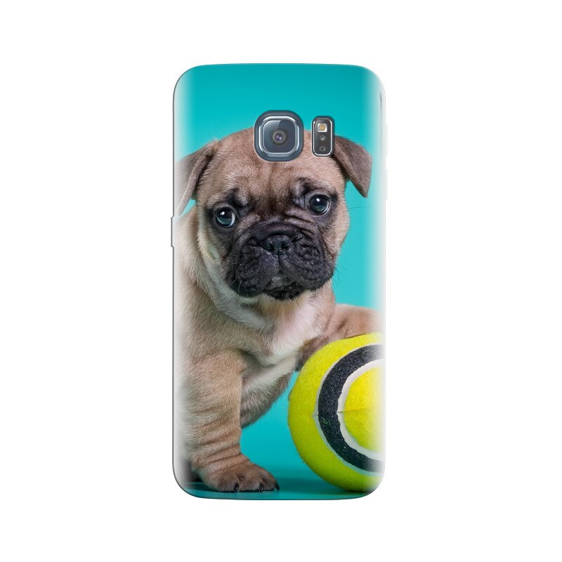 Husa Samsung S6 Edge French Bulldog Puppy With Ball