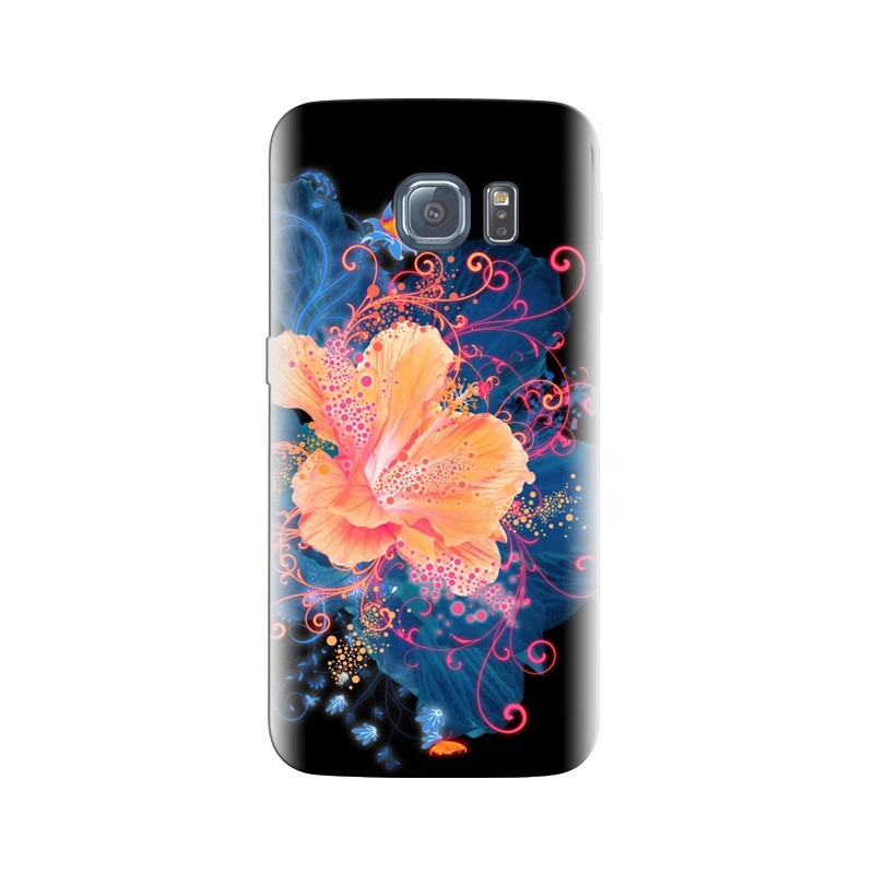Husa Samsung S7 Hd Abstract Flower Neon Painting