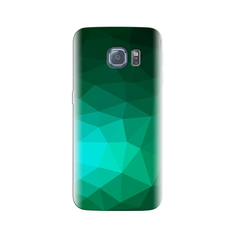 Husa Samsung S6 Edge Green Abstract Grunge Paper